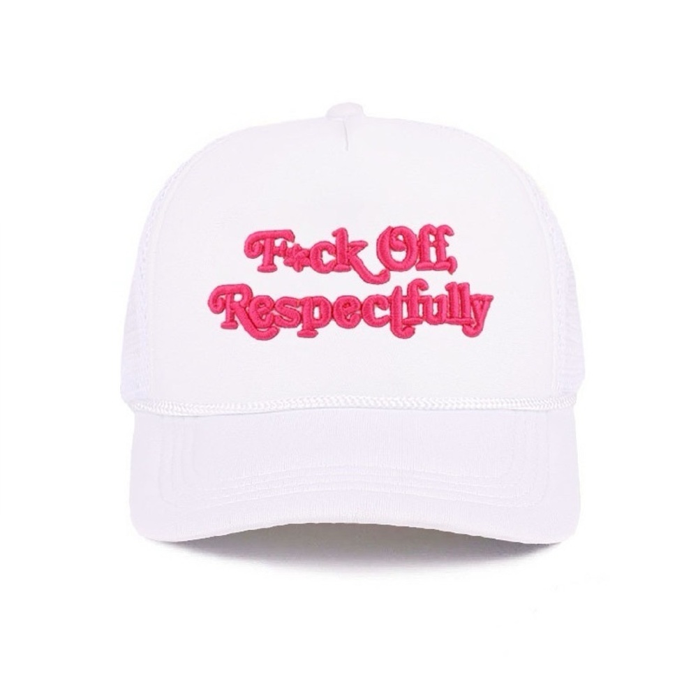 Zenana FXCK OFF, RESPECTFULLY MESH TRUCKER CAP